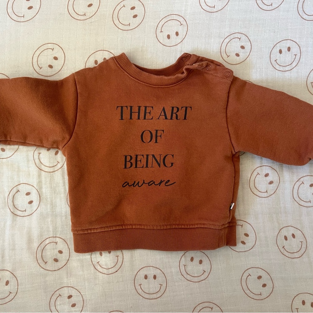 Brown Kids Sweatshirt - The Art of Being Aware
